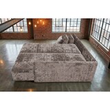 thumbnail of KAWOLA Schlafsofa SADIRA Ecksofa Stoff taupe Recamiere rechts