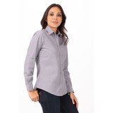 thumbnail of Chef Works® Damenbluse CHAMBRAY, Grey, Größe S
