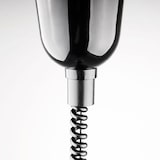 thumbnail of Schwarze Gastro-Wärmelampe für Decke – Höhenverstellbares Spiralkabel, 0,25 kW