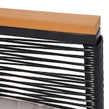 thumbnail of Tuinset HWC-K42, tuin loungeset zitgroep bank, rope weave Rope houtlook staal, bekleding lichtgrijs