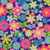thumbnail of Geschenkpapier mit Blumen Motiv 70cm x 2m Rolle Blumenmuster Geschenk Papier Geburtstag Muttertag Ostern Geschenkpapierrolle Farbiges Packpapier Bunt