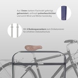 thumbnail of Fahrradanlehnbügel 115 x 76 cm Flachstahl 13 mm Anthrazit Einbetonieren Fahrradständer Parker Typ H