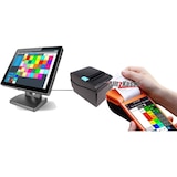 thumbnail of 15" GASTRO Kassensystem mit 6" Bestellterminal mit imtegriertem Bondrucker, Bondrucker