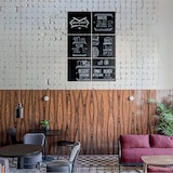 thumbnail of Securit® Conjunto de 6 quadros de parede - Caneta de giz incluída