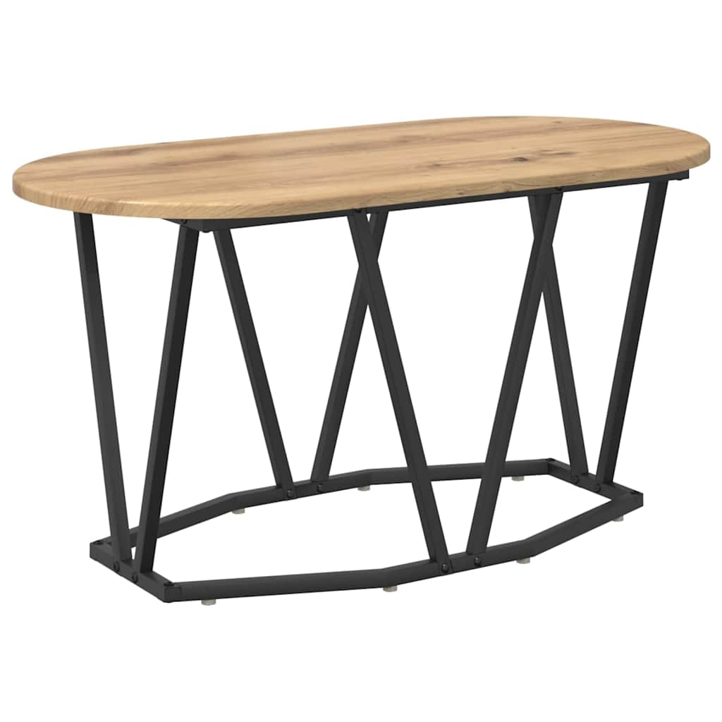 vidaXL Couchtisch Artisan-Eiche 80 x 40 x 40.5 cm Sperrholz und Metall