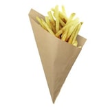 thumbnail of MONOUSO - Papieren Voedsel Kegel Vetvrij Kraft 22,5cm 80g (100 Stuks)