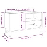 thumbnail of vidaXL Plattenschrank Schwarz 84,5x38x48 cm Holzwerkstoff