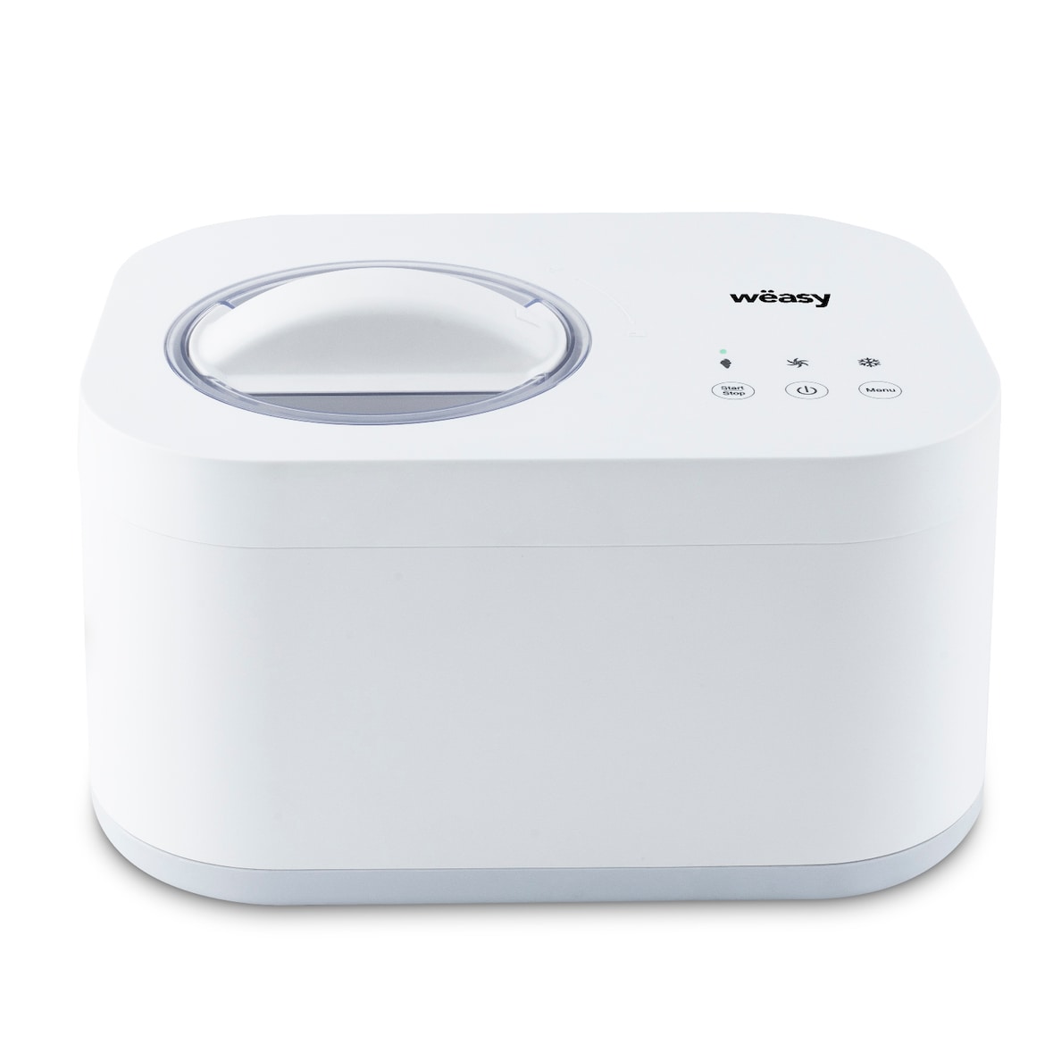Máquina Weäsy Yum135 para sorvete caseiro, 100 W, 1L Capacidade, função de retenção a frio, 60 min de preparação, tela tátil, AC inoxidável