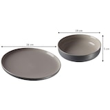 thumbnail of Ritzenhoff & Breker JASPER Tafelservice grau & schwarz 16-teilig