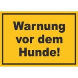 thumbnail of Warnung vor dem Hunde Schild A1 Rückseite selbstklebend