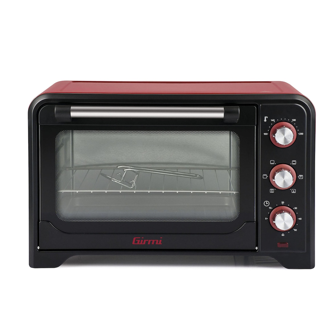Girmi Forno Elettrico Ventilato, 1600 W, 35 Litri, 54x35x38.5 Rosso / Nero FE35