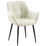thumbnail of CHEFGASTRO Esszimmerstuhl BRASILIA Stoff HxBxT 85x65x58cm Creme Küchenstuhl