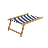 thumbnail of Strandliege blau-weiß Liegestuhl Holzliege Buche natur Fußteil Kissen klappbar 10-317 N F KD