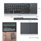 thumbnail of Aplic faltbare Mini Bluetooth Tastatur mit Touchpad - faltbares Keyboard im Super Slim Design