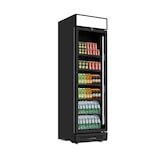 thumbnail of Iarp Armario puerta de cristal de refrgeración, 614x680x2148 mm, 378 litros, ventilado, negro