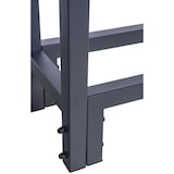 thumbnail of DELUKE® Kaminholzregal aussen mit Abdeckung REOB für Feuerholz Brennholzregal aussen mit Plane Kaminholzständer draussen Kaminholzhalter 25x160x115cm