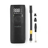 thumbnail of Nedis Oplaadbare luchtcompressor - 0.1 - 10.3 Bar - Dunlop-ventiel - Standen: Auto / Motor / Fiets / Bal - Ja - Luchtdruk meter