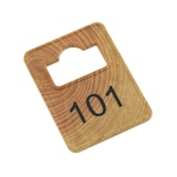 thumbnail of CombiCraft Garderobemarken 'Tiffany' aus Holz 36,3 x 50,5 mm - 100 Stück nummeriert von 1 bis 100