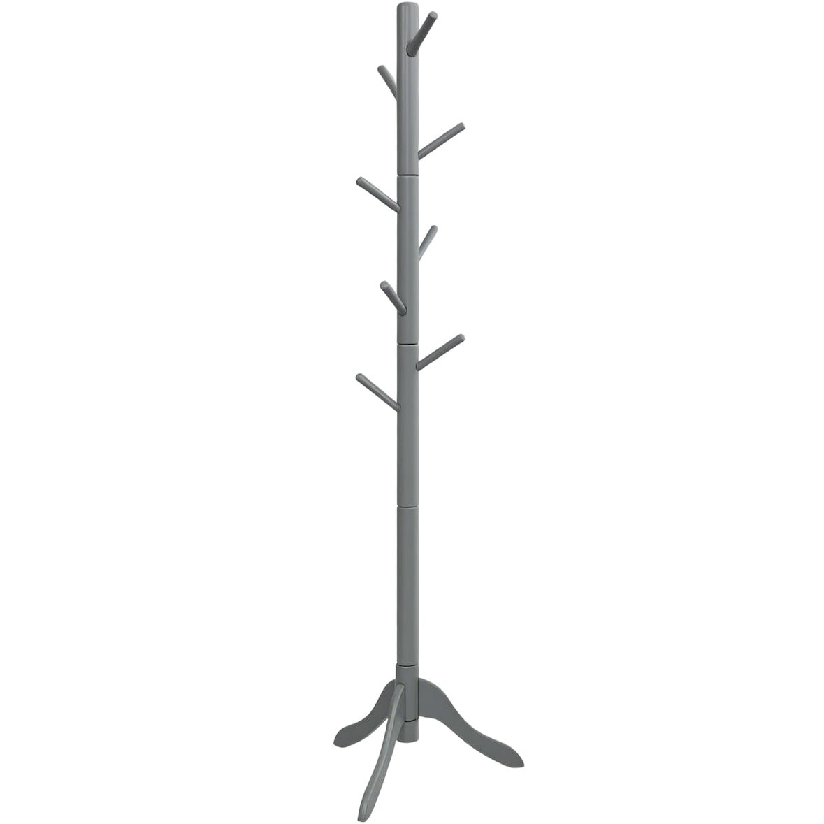 COSTWAY 175 cm Soporte para abrigos con 8 ganchos,