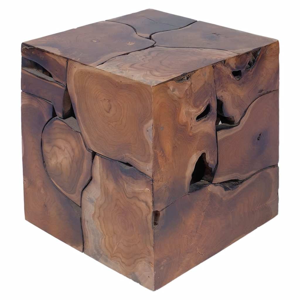 vidaXL Hocker Massivholz Teak