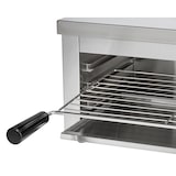 thumbnail of METRO Professional Salamandra GSL1001, aço inoxidável, 61 x 33 x 28 cm, temperaturas: 50-300 °C, temporizador, termóstato EGO, 2500 W, prateado