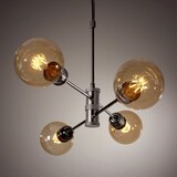 thumbnail of Colgante Horizon Grafito 4 Luces