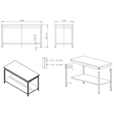 thumbnail of Mesa de trabajo con estante acero inoxidable EASYLINE 850 x 1500 x 700mm 10103 Vaiotec