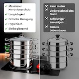 thumbnail of BEM Dampfkocher 6-tlg. 28 cm aus Edelstahl 18/10 mit Glasdeckel, NICHT induktionsgeeignet