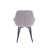 thumbnail of SalesFever set van 2 fauteuils | hoes bouclé stof | metalen stoelpoten | B 64 x D 59 x H 86 cm | taupe - zwart mat