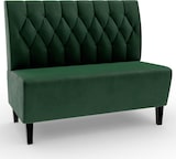 thumbnail of Gastro Sitzbank Paris | 140 cm breit | Samtstoff in Grün | Diamant | Dinerbank