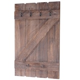 thumbnail of Wandkapstok HWC-D13, kapstok, kapstokpaneel, 6 haken 91x60cm ~ bruin shabby