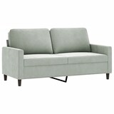thumbnail of vidaXL 2-Sitzer-Sofa Hellgrau 140 cm Samt