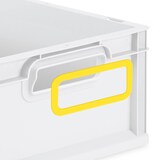 thumbnail of PROREGAL SparSet 10x Eurobox NextGen Color, HxBxT 22x30x40cm, 20 Liter, Griffe gelb offen, Grau, Eurobehälter, Box, Transportbehälter