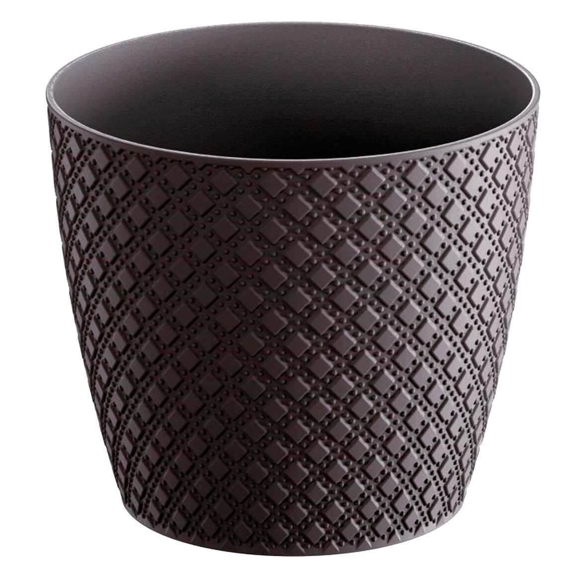 Prosperplast - ORIENT 3,5-l-Blumentopf - 18,9 x 18,9 x 16,7 cm in der Farbe Anthrazit