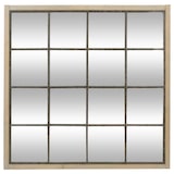 thumbnail of Espejo de metal negro Rennes 90x90 cm