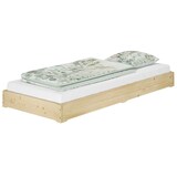 thumbnail of Funktionsbett Bettrahmen Fichte 80x200 Gästebett Bodenbett mit wählbarem Zubehör V-60.69-08 Rollrost inkl.