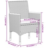 thumbnail of vidaXL 5-tlg. Garten-Lounge-Set Poly Rattan Schwarz