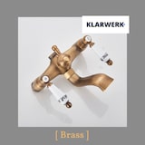 thumbnail of AJAX | Freistehende Armatur Badewanne Retro-Look Messing | Edelstahl Standarmatur inkl. Handbrause |Antik Vintage Mischbatterie Badewanne Bodenmontage