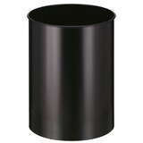 thumbnail of PROREGAL Stillvoller runder Metall Papierkorb | 30 Liter, HxØ 47x33,5cm | Schwarz