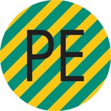 thumbnail of Leiterkennzeichnung, Schutzleiter (PE) - 1 Bund = 100 Stk - 16 mm Folie selbstklebend