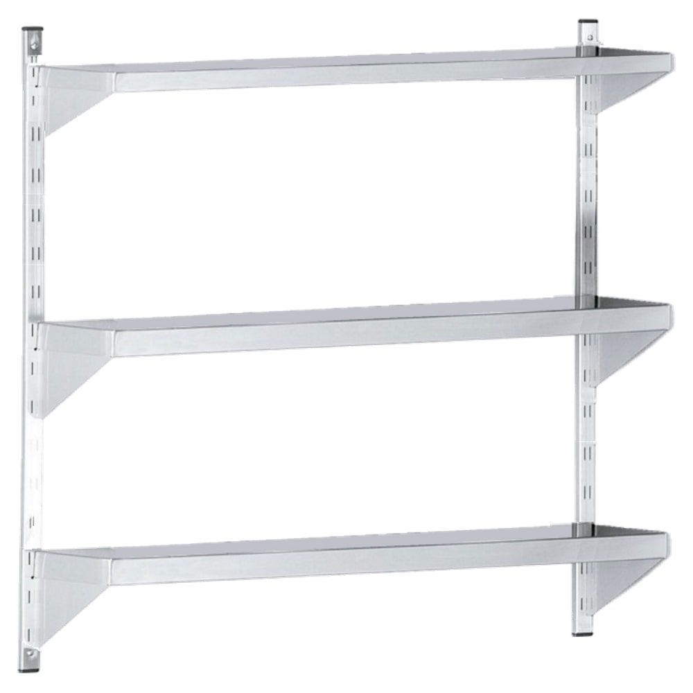 Metallwandregal 3 regale (tiefe 250) - 1200x250x1000 mm - 31232000 Eurast