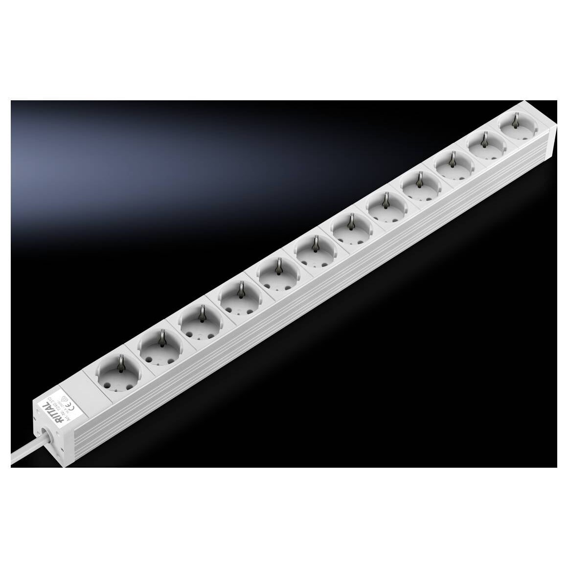Rittal DK 7240.310 Steckdosenleiste 12-fach Aluminium 1 St.