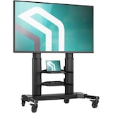 thumbnail of ONKRON Mobiler TV Ständer für 40-80 Zoll, bis 55 kg, höhenverstellbar, max. 700x400 VESA, mit Rollen, Schwarz TS2771-B