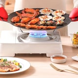 thumbnail of Sartén Coreana, plancha, budare, de aluminio con revestimiento de piedra antiadherente para cocina gas, vitro, inducción