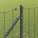 thumbnail of vidaXL Zaun mit Pfosten Grau 1,2 x 25 m Stahl