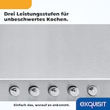 thumbnail of Exquisit Dunstabzugshaube KH60-8.3 | Kaminhaube | Energieeffizienklasse B | Edelstahl | 60cm breit | Wandmontag | Aktivkohlefilter