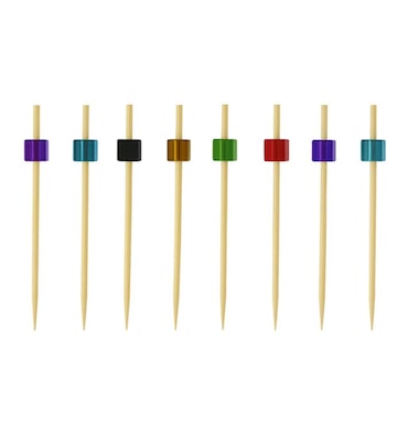 MONOUSO - Pinchos de Bambú Cubo Surtido 7cm (1.200 Uds)