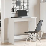 thumbnail of Scrivania bianca 80x40x75 cm Modello Vega Office Horizon in derivati \u200b\u200bdel legno