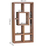 thumbnail of FineBuy Design Bücherregal Massiv Sheesham 180cm Massivholz Raumteiler Regal Neu