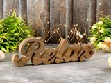 thumbnail of Schriftzug Relax Holzfigur Masterbox 24 Stück B28x9cm Dekoschrift Mangoholz massiv